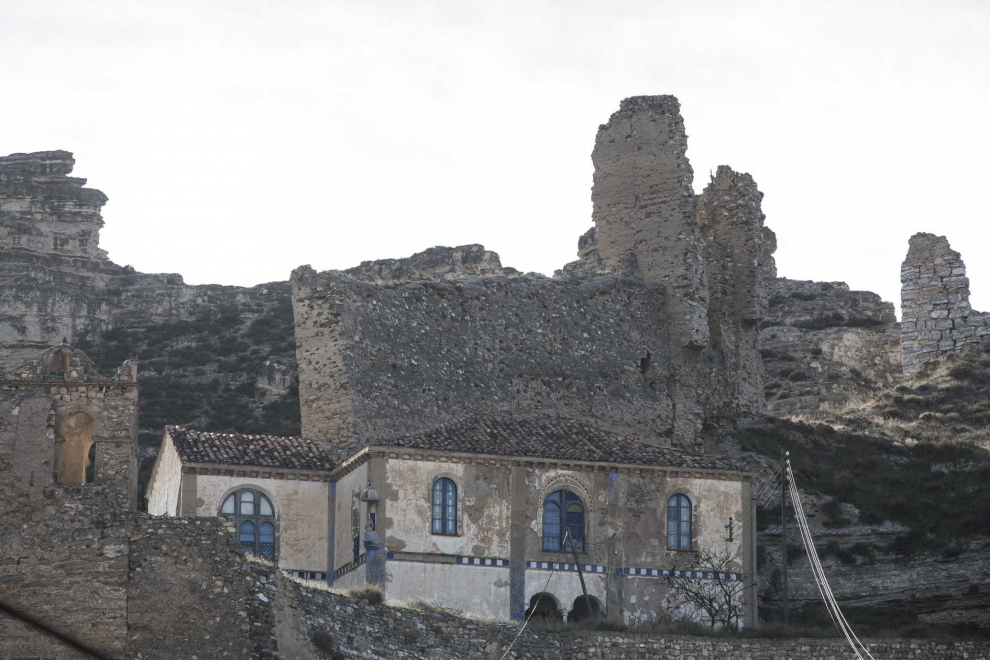 Fotos de los restos del Castillo islámico medieval de Rueda de Jalón