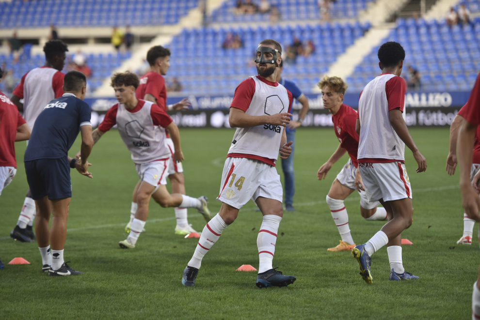 Los goles de Manu Rico, Hugo Vallejo y Rafa Tresaco dieron la victoria a la SD Huesca (3-0).