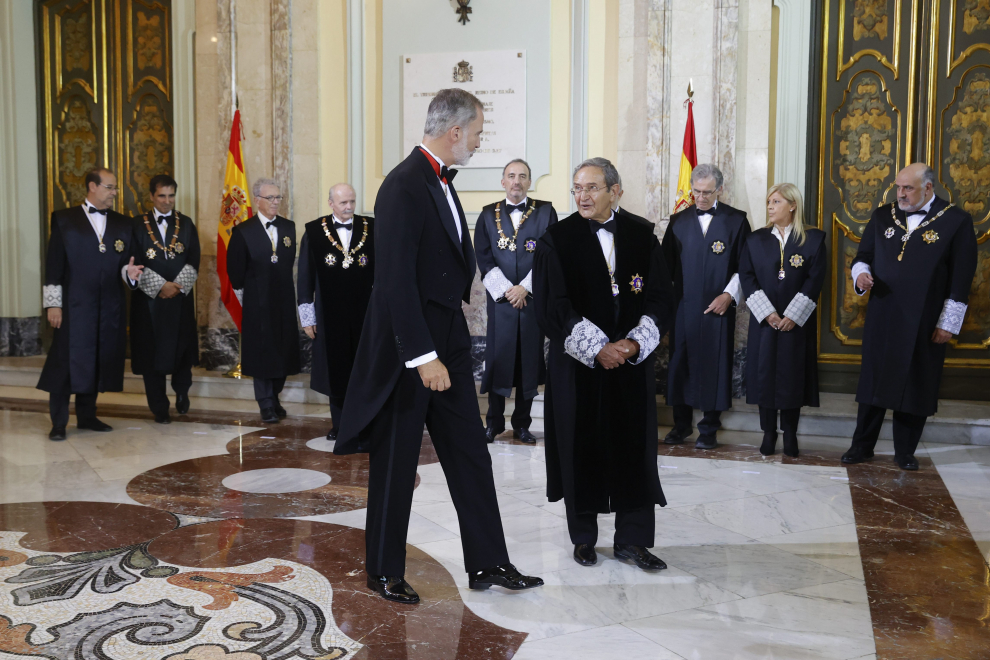 El rey Felipe VI preside la apertura del Año Judicial  en la sede del Tribunal Supremo en Madrid