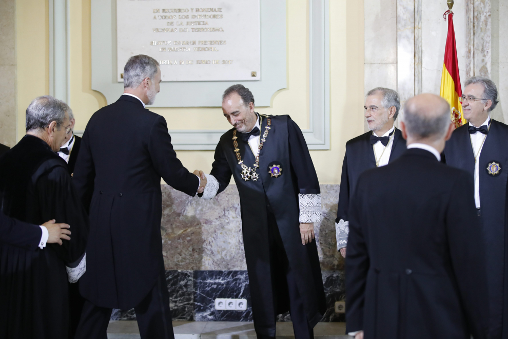 El rey Felipe VI preside la apertura del Año Judicial en la sede del Tribunal Supremo en Madrid