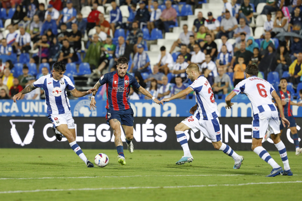 Imagen del encuentro Leganés - SD Huesca, correspondiente a la jornada 5 de Segunda División