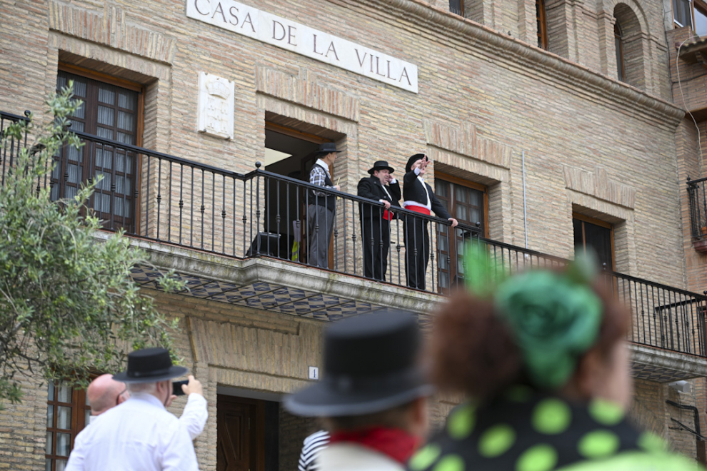 Rodaje de un remake de la película 'Bienvenido Míster Marshall' en Fuentes de Ebro.