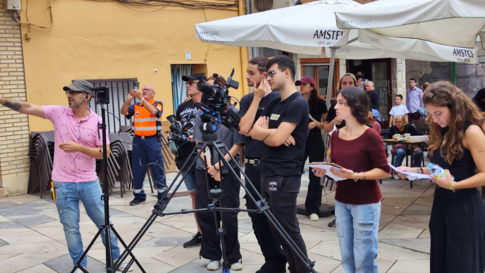 Rodaje en Fuentes de Ebro de un remake de la película de Luis García Berlanga 'Bienvenido Míster Marshall'