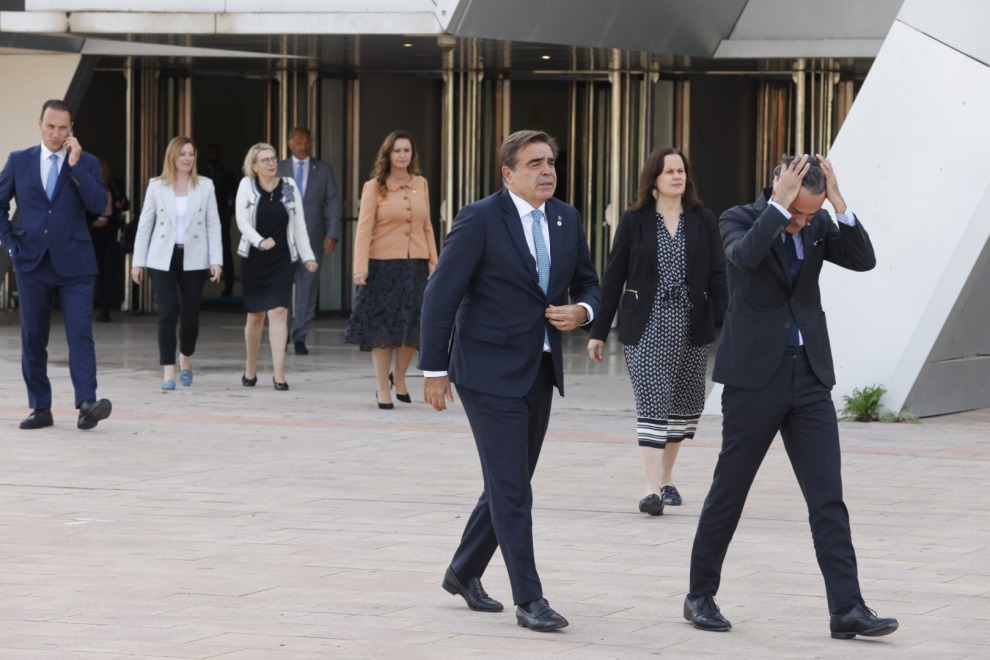 Cumbre ministerial de educación y juventud de la UE en el Palacio de Congresos de Zaragoza