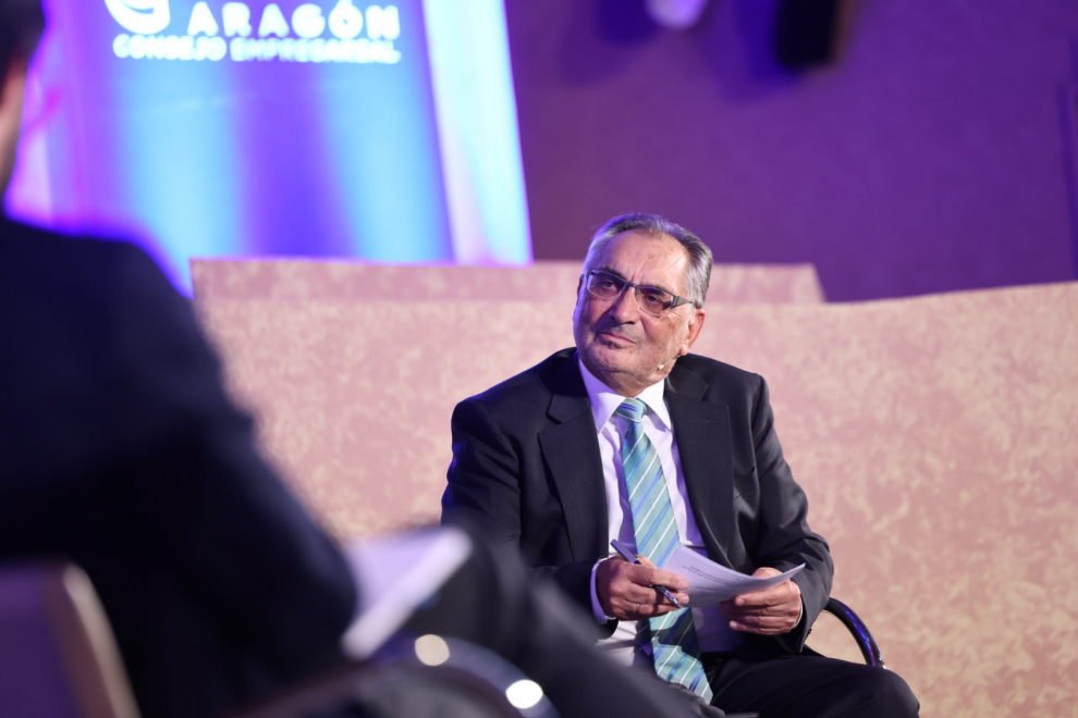 Imágenes de la VII Cumbre Empresarial por la Competitividad en Aragón y de la entrega del Premio de Honor Empresa de Aragón 2023 a Saica.