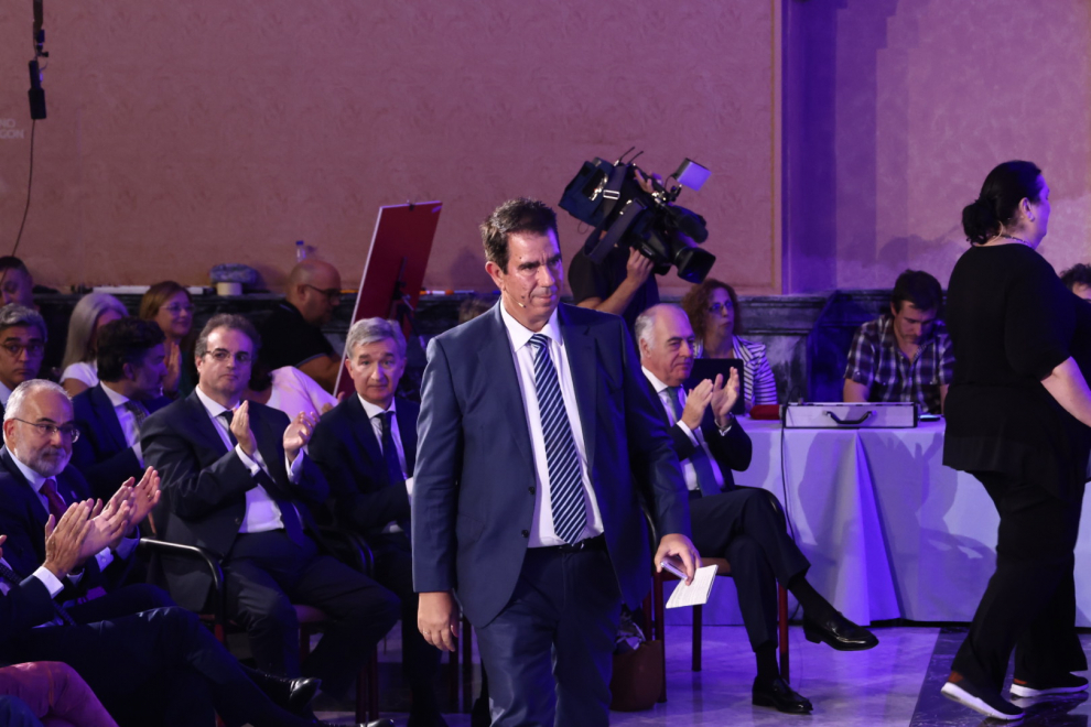 Imágenes de la VII Cumbre Empresarial por la Competitividad en Aragón y de la entrega del Premio de Honor Empresa de Aragón 2023 a Saica.