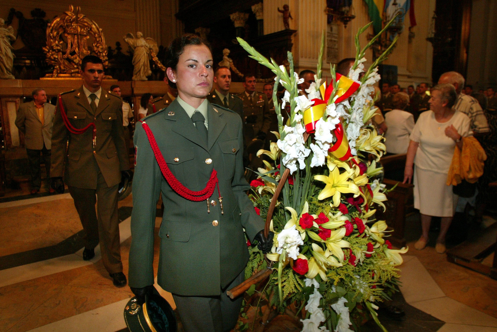 Acto de los cadetes en la basílica del Pilar