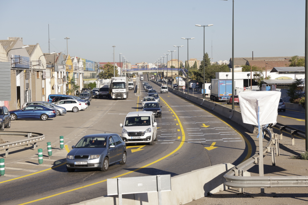 Fotos del comienzo de las obras en la A-68.