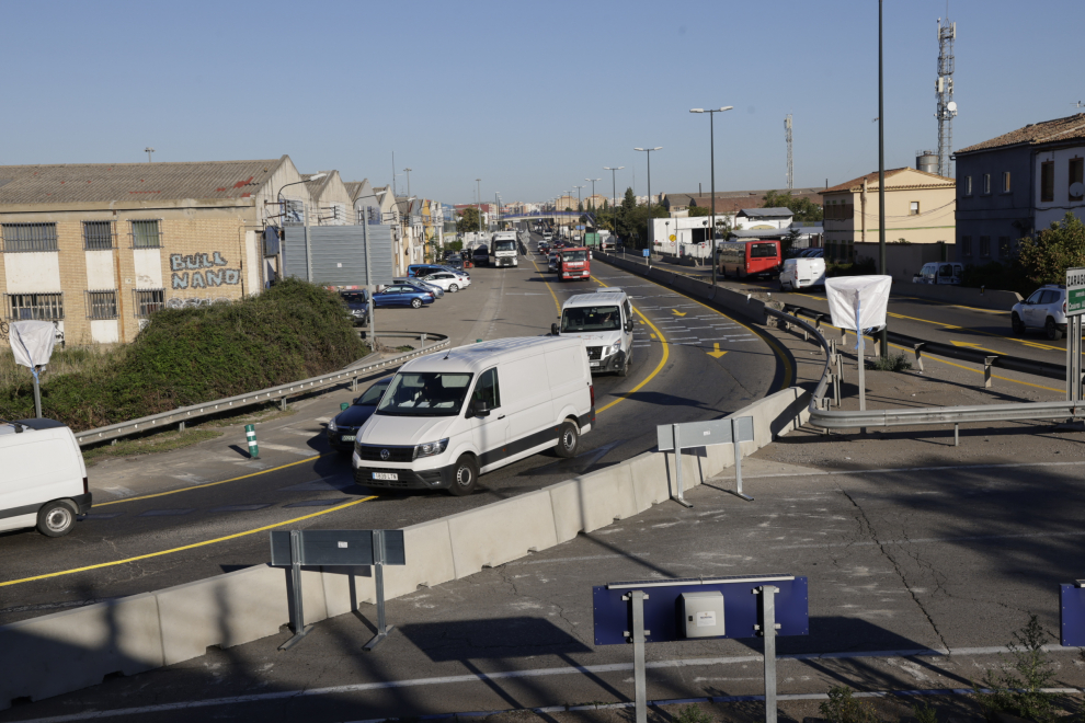 Fotos del comienzo de las obras en la A-68.