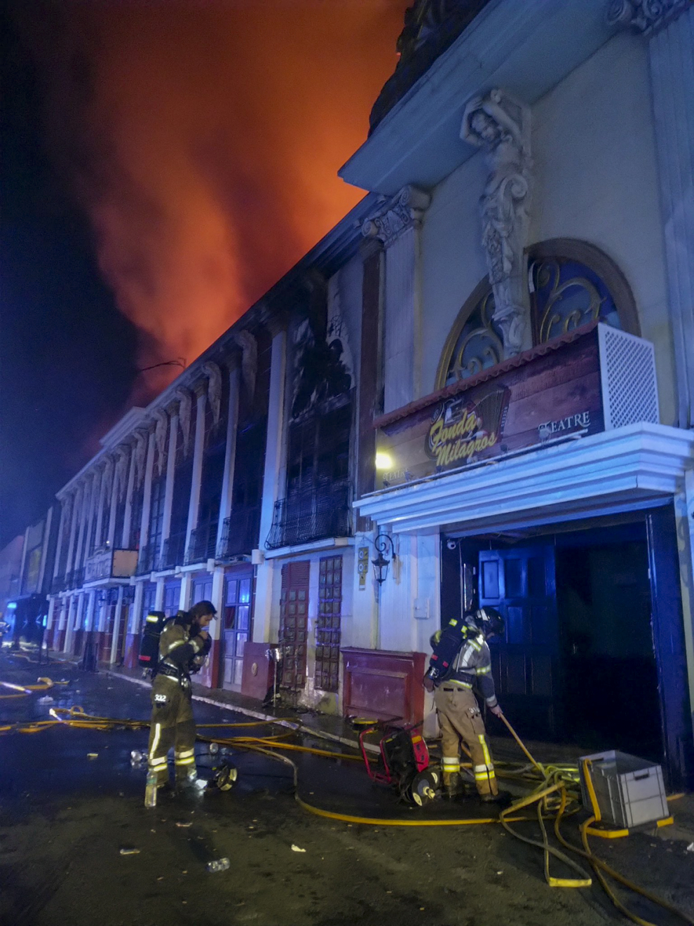 incendio de la discoteca Teatre en Murcia / Foto: 112 Murcia[[[FOTOGRAFOS]]]