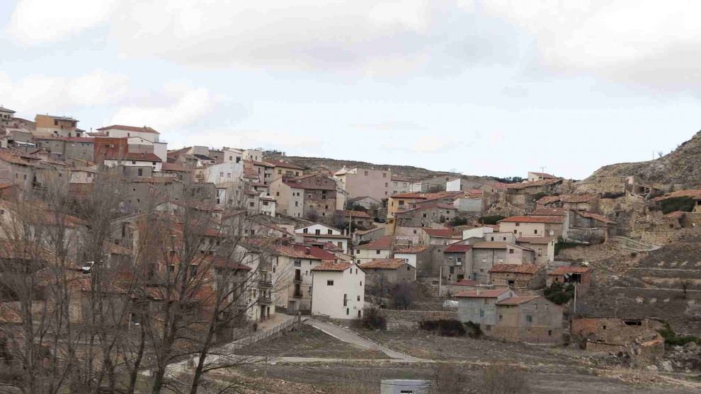 Vista de la localidad de Ejulve en la Comarca de Andorra Sierra de Arcos