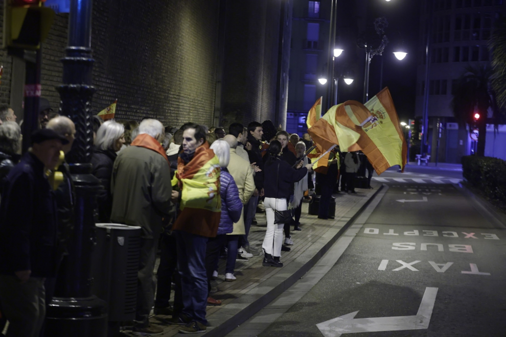 Fotos De La Protesta De Este Miércoles Ante La Sede Del Psoe En Zaragoza