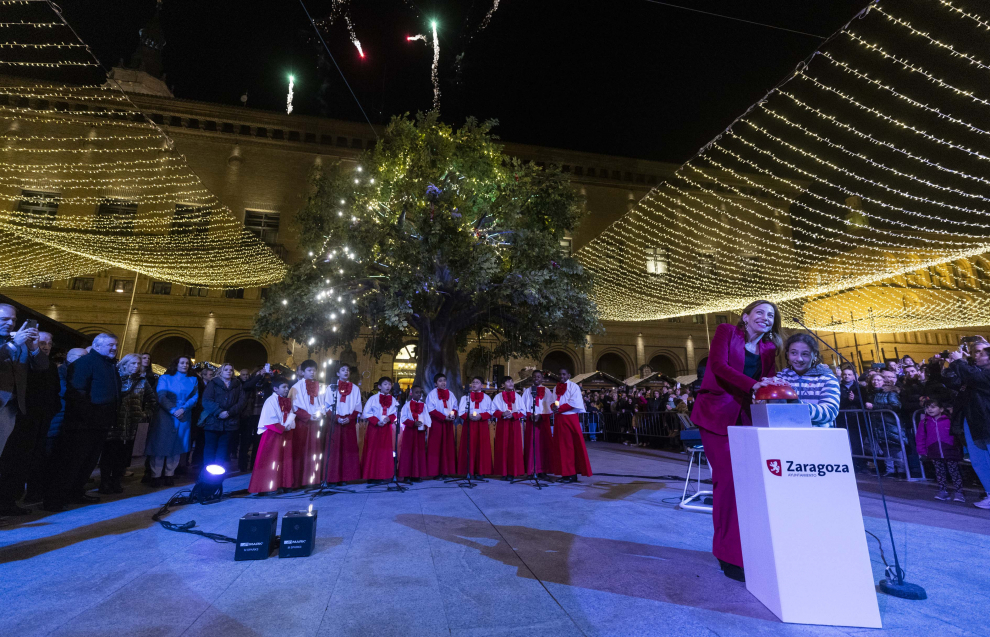 Encendido de las luces de Navidad en Zaragoza 2023