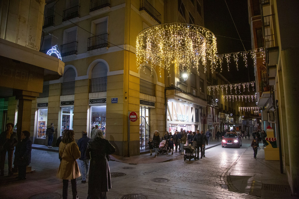 Encendido de luces Navidad en Calatayud, este sábado.