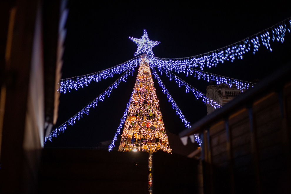 Encendido de luces Navidad en Calatayud, este sábado.