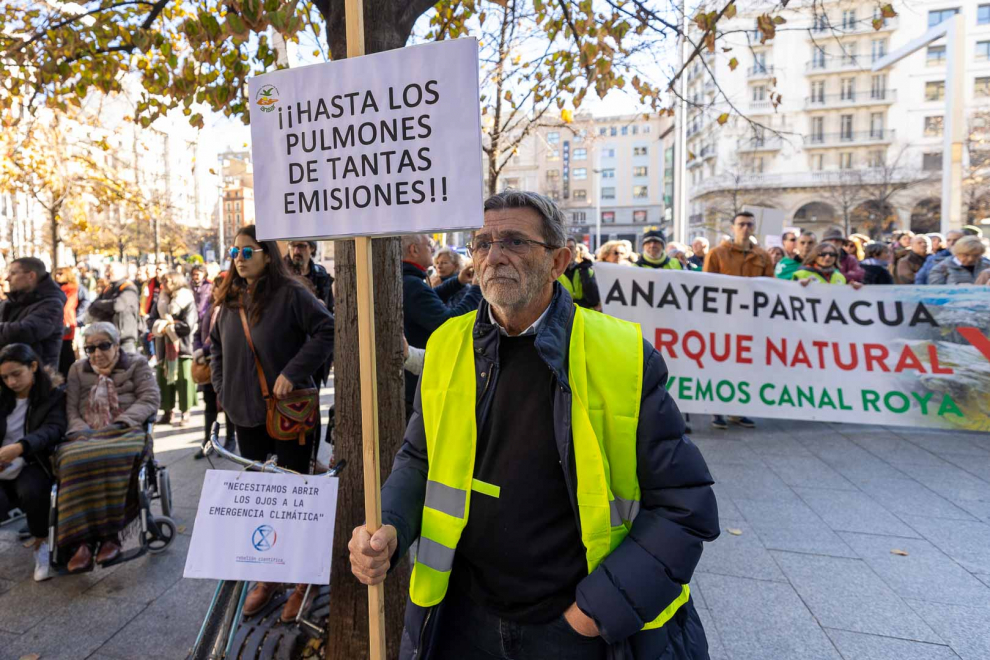 Protesta en Zaragoza contra el cambio climático