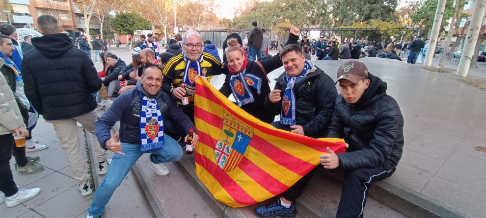 Partido Espanyol-Real Zaragoza, jornada 19 de Segunda División: ambiente en Cornellá