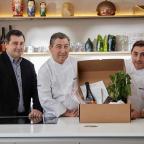 Los hermanos Joan, Josep y Jordi Roca del restaurante tres estrellas Michelin El Celler de Can Roca (Gerona).