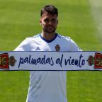 Presentación de Álvaro Giménez, nuevo delantero del Real Zaragoza