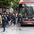 Huelga del bus en Zaragoza.