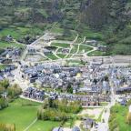 Vista de Benasque desde la subida de Cerler.