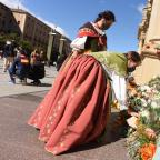 La plaza del Pilar, el 12 de octubre de 2020