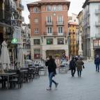 La plaza del Torico de Teruel, este lunes, primero de marzo.