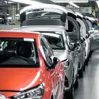 Cadena de montaje de Opel España en Figueruelas, del grupo Stellantis.