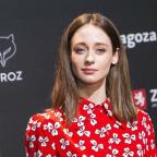 Elena Rivera durante la lectura de los nominados a la última edición de los Premios Feroz en Zaragoza.