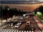 Recreación de la propuesta para transformar la N-232 en un paseo ciudadano en Utebo