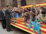 Felipe VI visitó Alcañiz cuando era príncipe de Asturias en 2012 -en la foto- para conmemorar el 600 aniversario de la Concordia de Alcañiz