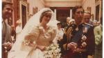 Imagen de archivo de la boda de Lady Di y su esposo el príncipe Carlos.
