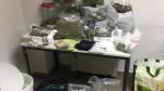 Dos detenidos e incautados 8,7 kilos de marihuana en un piso en Zaragoza.