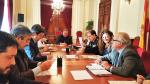 Participantes en la Junta Local de Seguridad celebrada este jueves en Huesca.