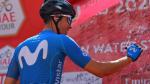 Sergio Samitier, en el control de firmas de la quinta etapa del Tour UAE