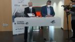 José Luis Rodrigo, director general de Fundación Ibercaja y Eduardo Colell, director en Fundación Educatrafic, firmaron el acuerdo de adhesión.