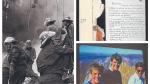 Combo de fotos de la casa cuartel de Zaragoza en 1987, la carta de Cordón que mandó a su madre en el secuestro y de un vídeo de Giménez Abad con sus hijos en el Pirineo