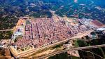 Vista aérea del municipio valenciano de Carcaixent