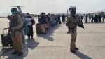 Evacuación en el aeropuerto de Kabul.