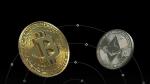 Representación de bitcoin y ethereum.