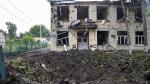Efectos de los bombardeos en una población ucraniana.