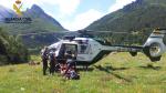 Imagen de un rescate en el Pirineo oscense