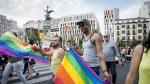 La marcha del Orgullo gay celebrada este miércoles en Zaragoza.