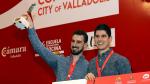 Luis Antonio Carcas y su hermano Javier, flamantes ganadores este miércoles en Valladolid.