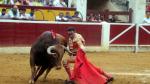 Enrique Ponce durante la faena de uno de los toros el pasado 12 de agosto en la plaza de Huesca.