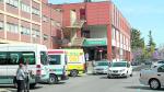 Zona de parada de ambulancias y transporte sanitario del hospital Obispo Polanco de Teruel