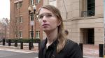 FILE PHOTO: Former U.S. Army intelligence analyst Chelsea Manning speaks to reporters outside the U.S. federal courthouse shortly before appearing before a federal judge and being taken into custody as he held her in contempt of court for refusing to testify before a federal grand jury in Alexandria, Virginia, U.S. March 8, 2019. MANDATORY CREDIT: REUTERS/Ford Fischer/News2Share/File Photo [[[REUTERS VOCENTO]]]