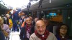 Uno de los autobuses que han salido desde Zaragoza para la manifestación en Madrid