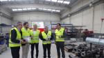 Imagen de la visita a las instalaciones de la empresa Intramesa de Monzón.