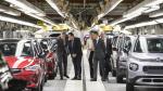 Fábrica Opel PSA. Visita del Rey Juan Carlos I a la planta por el lanzamiento del nuevo Corsa en octubre
